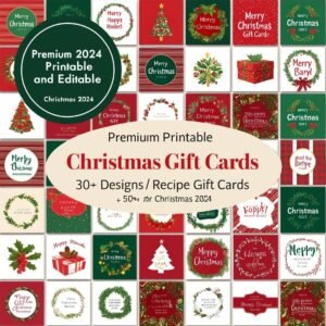 Premium 80+ Christmas Recipe Gift Card Collection